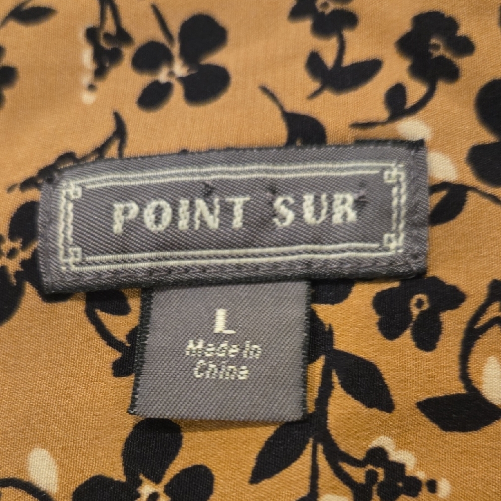 J. Crew Point Sur Floral Print Maxi Skirt - Mustard and Black - Picture 2 of 3